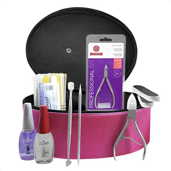 Kit Manicure Uso Pessoal Com Alicate Profissional 777 Foto 1