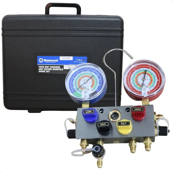 Kit Manifold Mastercool + Mala De Transporte - Náutica Foto 1
