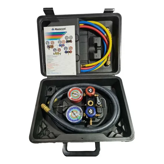 Kit Manifold Mastercool R12/r22/r134a/r404a 93636-mrk Maleta Foto 1