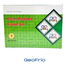 Kit Manifold Para Gas R12 R22 R134 R404 Com Mangueira 90cm Foto mini 3