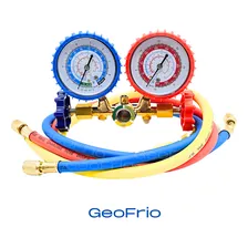 Kit Manifold Para Gas R12 R22 R134 R404 Com Mangueira 90cm Foto mini 2