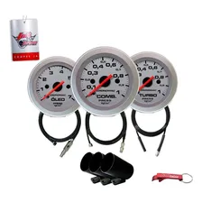 Kit Manômetro CombustÃvel + Óleo + Turbo Racing Foto mini 1