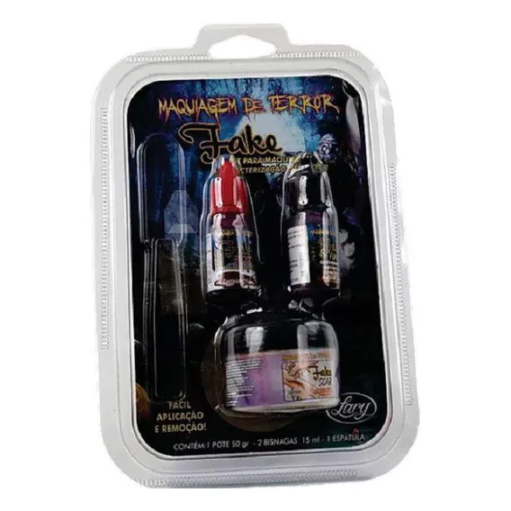 Kit Maquiagem E Caracterização De Terror Rostinho Pintado Foto 1