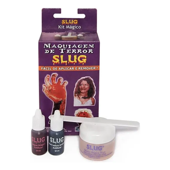 Kit Maquiagem Terror Halloween Zumbi Carnaval Cosplay Foto 1
