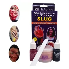 Kit Maquiagem Terror Halloween Zumbi Carnaval Cosplay Slug Maquiagem Foto mini 3