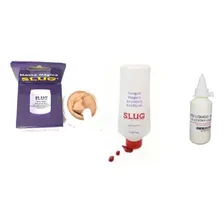 Kit Maquiagem Terror Sangue Cenográfico + Látex + Massa Slug Foto mini 2