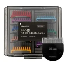 Kit Máquina De Tosa Pro 6 + Kit Adaptadores Máquina Pro6 Cor Preto Bivolt Foto mini 2