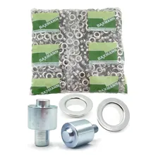 Kit M谩quina + Matriz + 1.000 Ilh贸s + 1.000 Arruela P/ Lona Foto mini 2