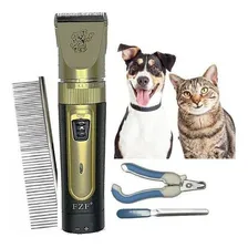 Kit Maquina Tosa Cães E Gatos Recarregável Aparador Pelos Foto mini 4