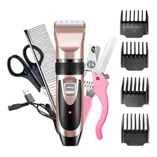 Kit Maquininha Tosa Pets Cães Tosar Gatos Tosar Pelo Sem Fio Foto mini 3