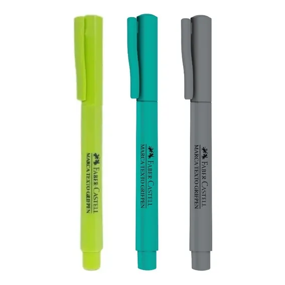 Kit Marca Texto Grifpen 3 Cores - Faber-castell Foto 1