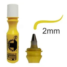 Kit Marcador Industrial 2mm - Amarelo Foto mini 3