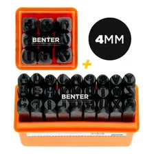 Kit Marcador Punção Alfanumérico 36 Peças 4mm Letras/números Tamanho do carácter 4 mm Foto  mini 1