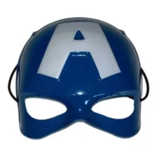 Kit Mascara E Boneco Articulado Capitão América Super Heróis Cor Azul Foto mini  2