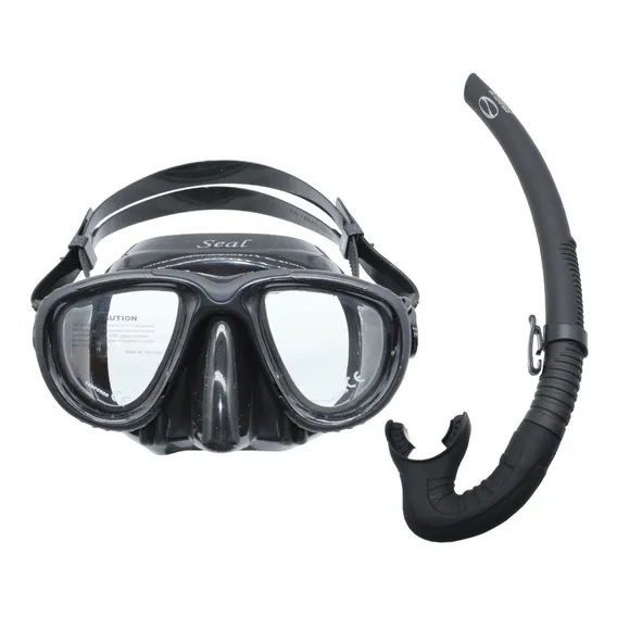 Kit Mascara E Snorkel Mergulho Apnéia Seasub Seal Lançamento Foto 1