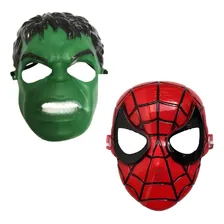 Kit Mascara Homem Aranha+hulk Infantil Heróis Imediato Cor Verde Homem Aranha Hulk Foto  mini 1