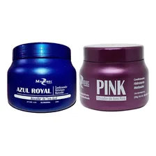 Kit Mascara Matizadora Azul Royal E Pink Mairibel 250g Foto  mini 1