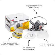 Kit Máscara Para Pintura 3m Mascara 6200 Kit Cartucho 6003 Foto mini 3