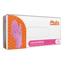 Kit Máscara Rosa Caixa C/ 50 + Luva Rosa Nitrilica C/ 100 Un Tamanho P Foto mini  2