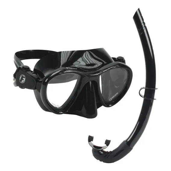 Kit Máscara Snorkel Fun Dive, Mergulho Apneia Pesca Sub Cor Preto Foto 1