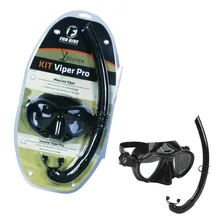 Kit Máscara Snorkel Fun Dive, Mergulho Apneia Pesca Sub Cor Preto Foto mini  2