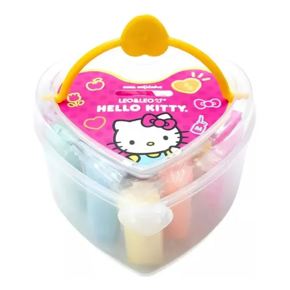 Kit Massa P/modelar Coração Hello Kitty 20 Pç Leo&leo- 1 Kit Foto 1