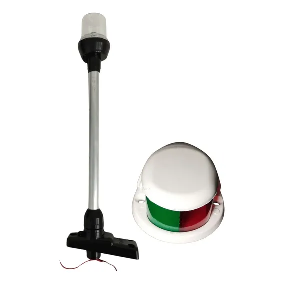 Kit Mastro De Alcançado Com Luz De Navegação Bicolor Seavix Foto 1