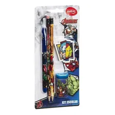 Kit Material Escolar Vingadores The Avengers C/5 Peças Molin Foto  mini 1