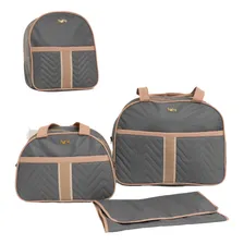 Kit Maternidade Menino/menina Luxo Com Trocador Cor Cinza Foto  mini 1