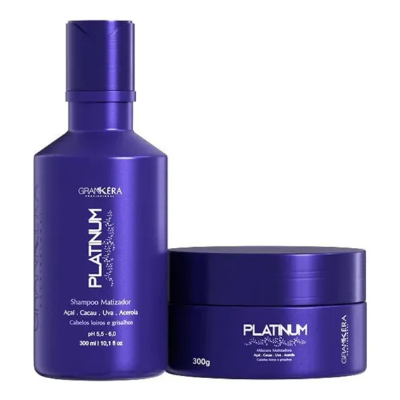 Kit Matizador Grankéra Platinum Shampoo E Máscara Foto 1