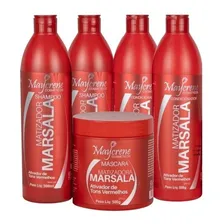 Kit Maycrene Matizador Marsala (2 Shamp, 2 Cond E 1 Másc) Foto mini 1