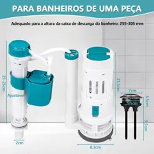Kit Mecanismo Caixa Acoplada Universal Duplo Acionamento Foto mini 2