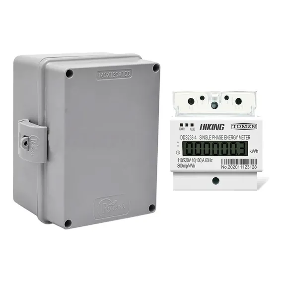 Kit Medidor Bifásico 127/220V 2 Fases + Caixa Foto 1