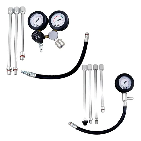 Kit Medidor Compressão E Teste Vazão De Cilindro Para Moto Foto 1