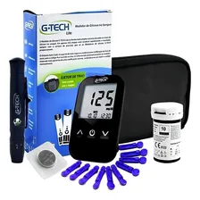 Kit Medidor De Glicose No Sangue + 10 Tiras Lite G-tech Cor Branco Foto mini 1