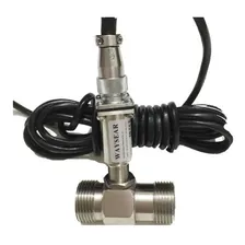 Kit Medidor Sensor Fluxo Vazão Aço Inox 25mm+ Controlador Foto mini 1