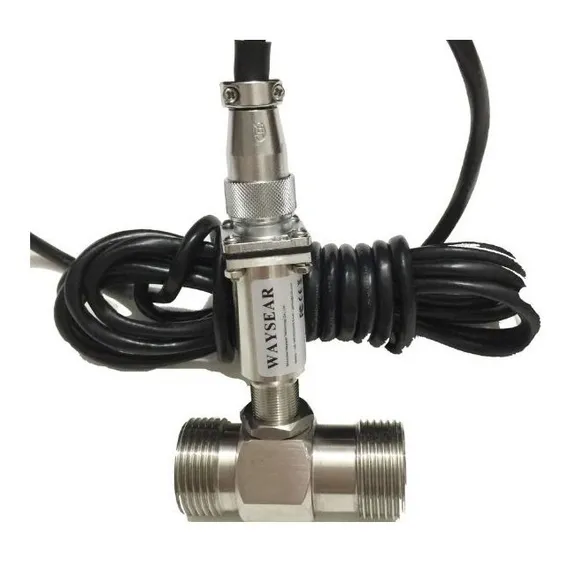 Kit Medidor Sensor Fluxo Vazão Aço Inox 25mm+ Controlador Foto 1