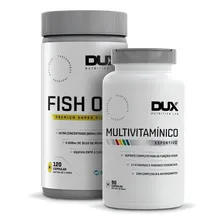 Kit Ômega 3 Fish Oil + MultivitamÃnico 90 Caps Dux Nutrition Foto mini 1