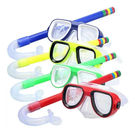 Kit Mergulho Adulto E Juvenil Com Máscara + Snorkel Foto 1
