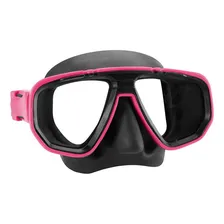 Kit Mergulho Dua Mascara Respirador Snorkel Pesca Sub Seasub Cor Rosa Foto mini  2