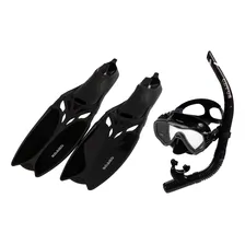 Kit Mergulho Máscara+nadadeira+snorkel Silicone Cetus Cobia Tamanho 41-42 Foto mini  3