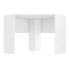 Kit Mesa De Canto Para Computador E Cadeira Executive Ei076k Cor Branco Foto mini  3