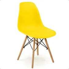 Kit Mesa Jantar Eiffel 100cm Preta 04 Cadeiras Eiffel Cor Amarela Magazine Decor Foto mini 2