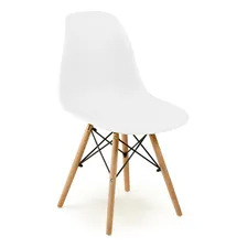 Kit Mesa Jantar Eiffel 120cm Branca 4 Cadeiras Eames Eiffel Cor Branco Magazine Decor Foto mini 4