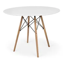 Kit Mesa Jantar Eiffel 80cm Branca + 02 Cadeiras Slim Foto mini 2
