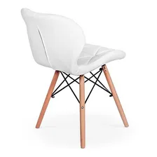Kit Mesa Jantar Eiffel 80cm Branca + 02 Cadeiras Slim Foto mini 4