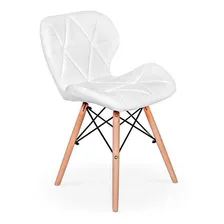 Kit Mesa Jantar Eiffel 80cm Branca + 02 Cadeiras Slim Foto mini 3