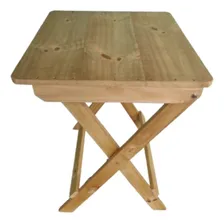 Kit Mesa Madeira Pinus E 2 Cadeiras Dobrável - Volpato Foto mini 2