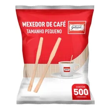 Kit Mexedor Madeira 9cm Biodegradável Café Curto - 1.000un Foto  mini 1