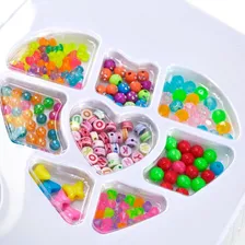 Kit Miçangas Coloridas Para Pulseiras Colar Infantil Foto mini  3